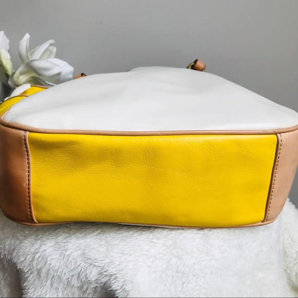 Coach color block leather tote B - Picture 3 of 8